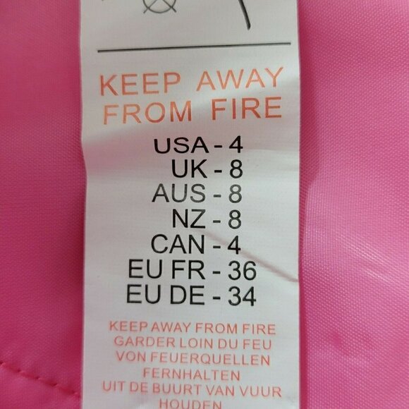 Nasty Gal Trousers Pants Size 4 Woven Textured Pleated Candy Pink Pockets New - Picture 7 of 12